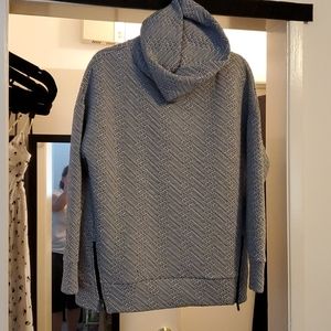 GapFit Jacquard Funnel-neck Tunic Swaetshirt